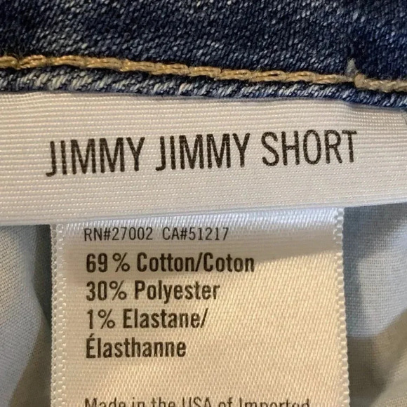 Paige Women's Jimmy Jimmy Stretch‎ Distressed Cutoff Shorts in Ares Dest Size 31 - Picture 9 of 13